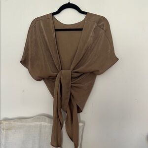 Lumiere Tie-Front Top